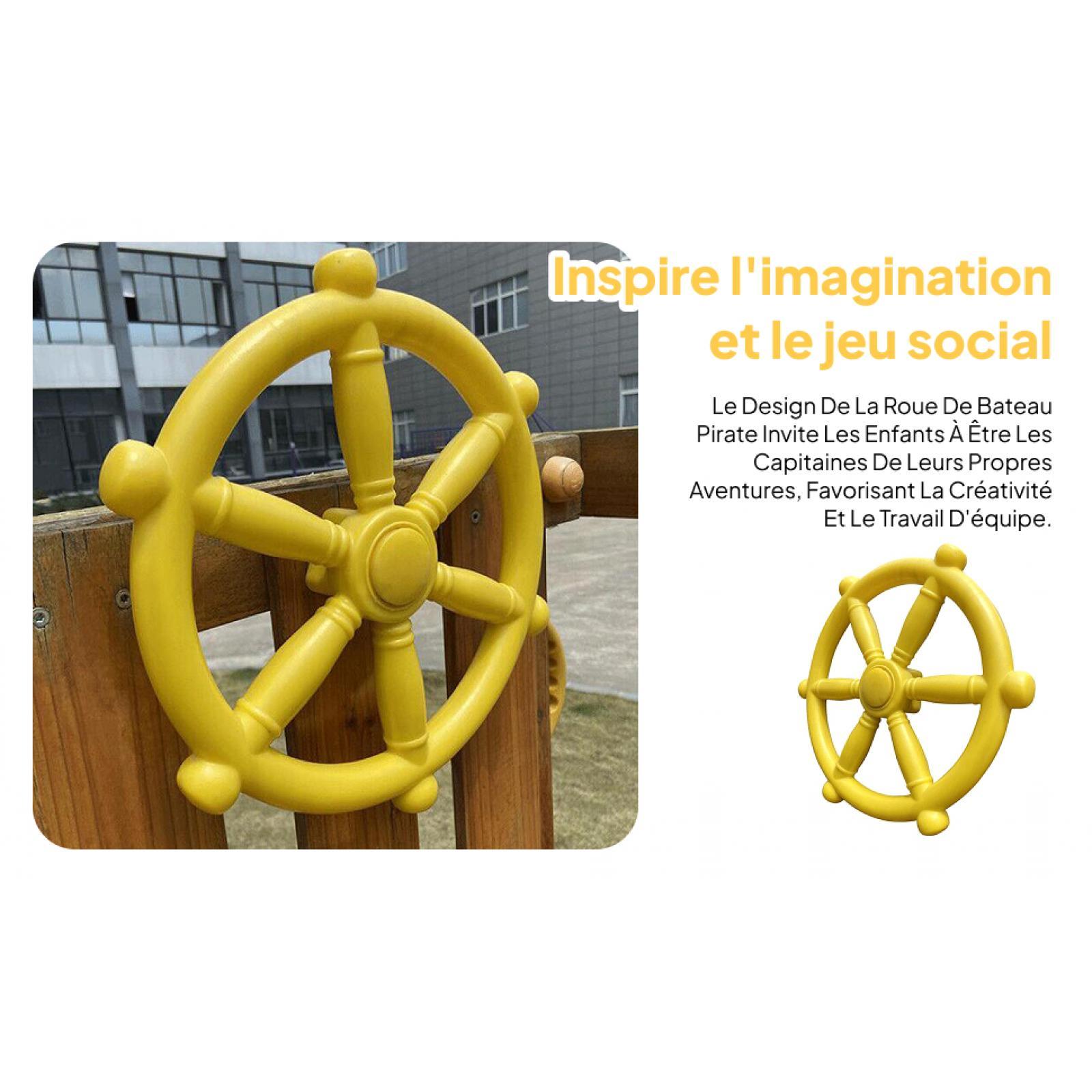 Kids Outdoor Playhouse - Kids Outdoor Pirate Ship Steering Wheel