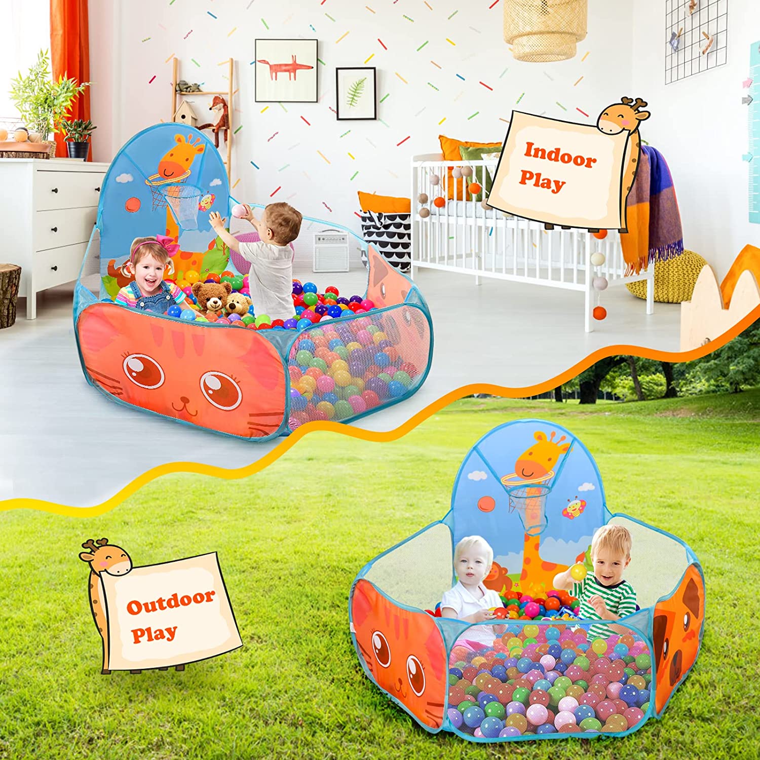1.2M Children's Pool Balls Fol - огляд і ціна Kids Outdoor Teepee