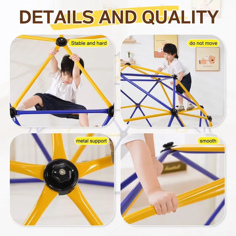 10FT Geometric Dome Climbing S - огляд і ціна Kids Outdoor Jungle Gym Dome