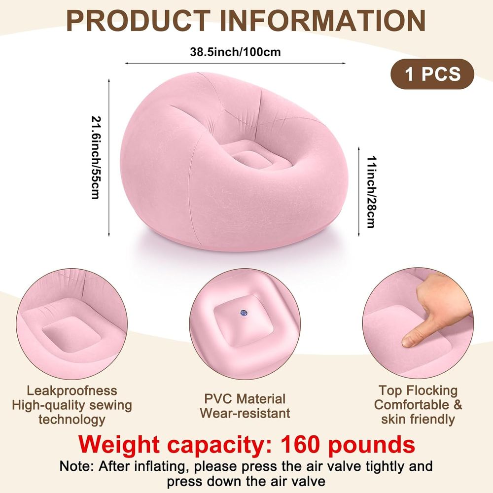Inflatable Bean Bag Chairs, Pi - огляд і ціна Kids Outdoor Loungers