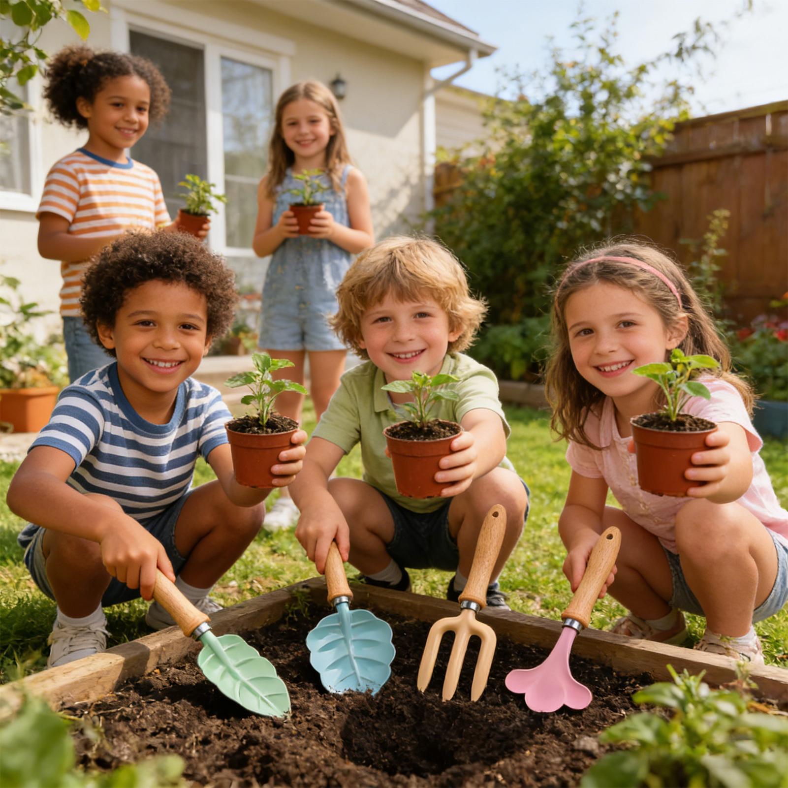 Kids Gardening Set 4 Piece Lea - огляд і ціна Kids Outdoor Garden Set