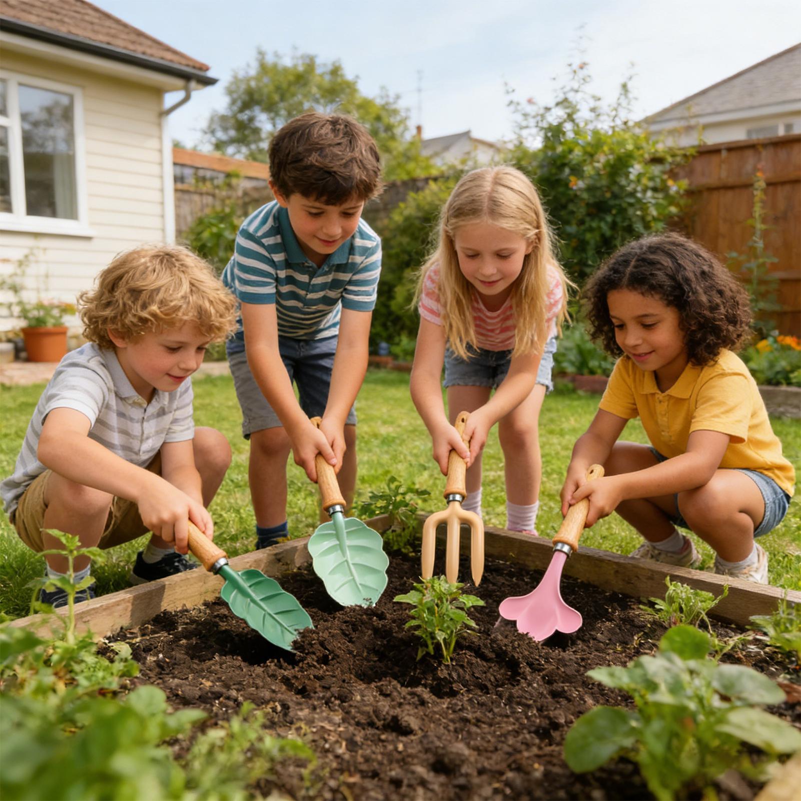 Kids Gardening Set 4 Piece Lea - огляд і ціна Kids Outdoor Garden Set
