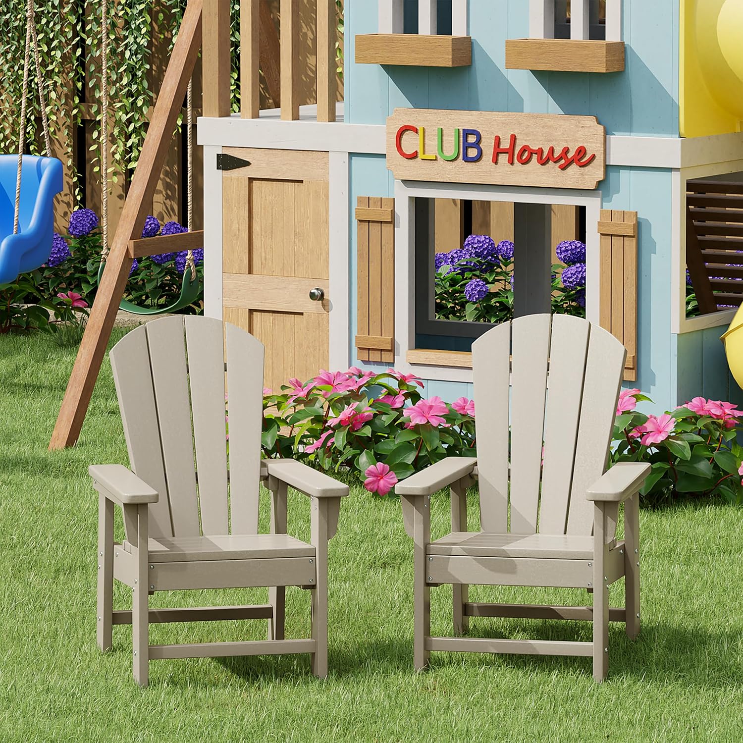 Kids Outdoor Chair Set of 2, T - огляд і ціна Kids Outdoor Loungers