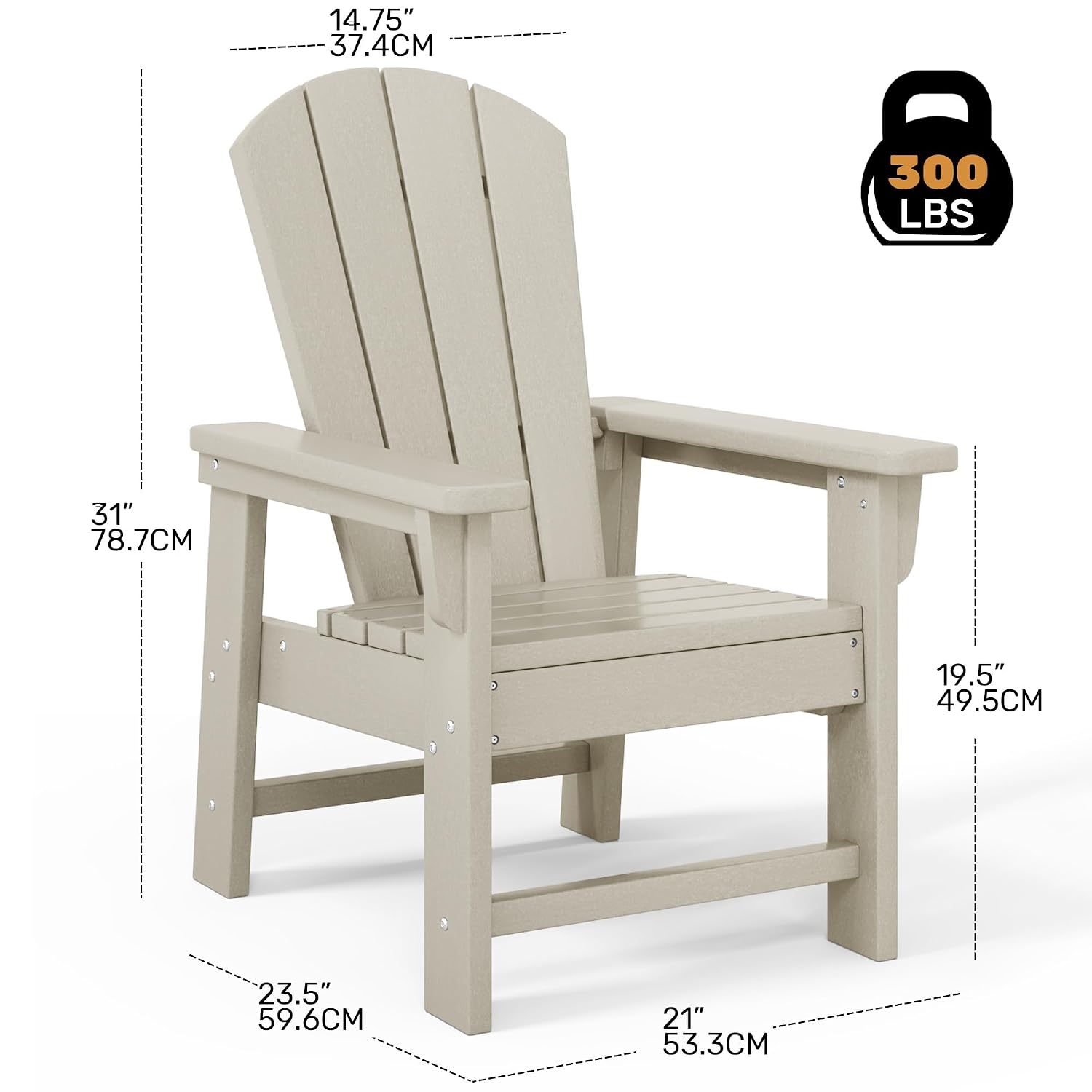 Kids Outdoor Chair Set of 2, T - огляд і ціна Kids Outdoor Loungers