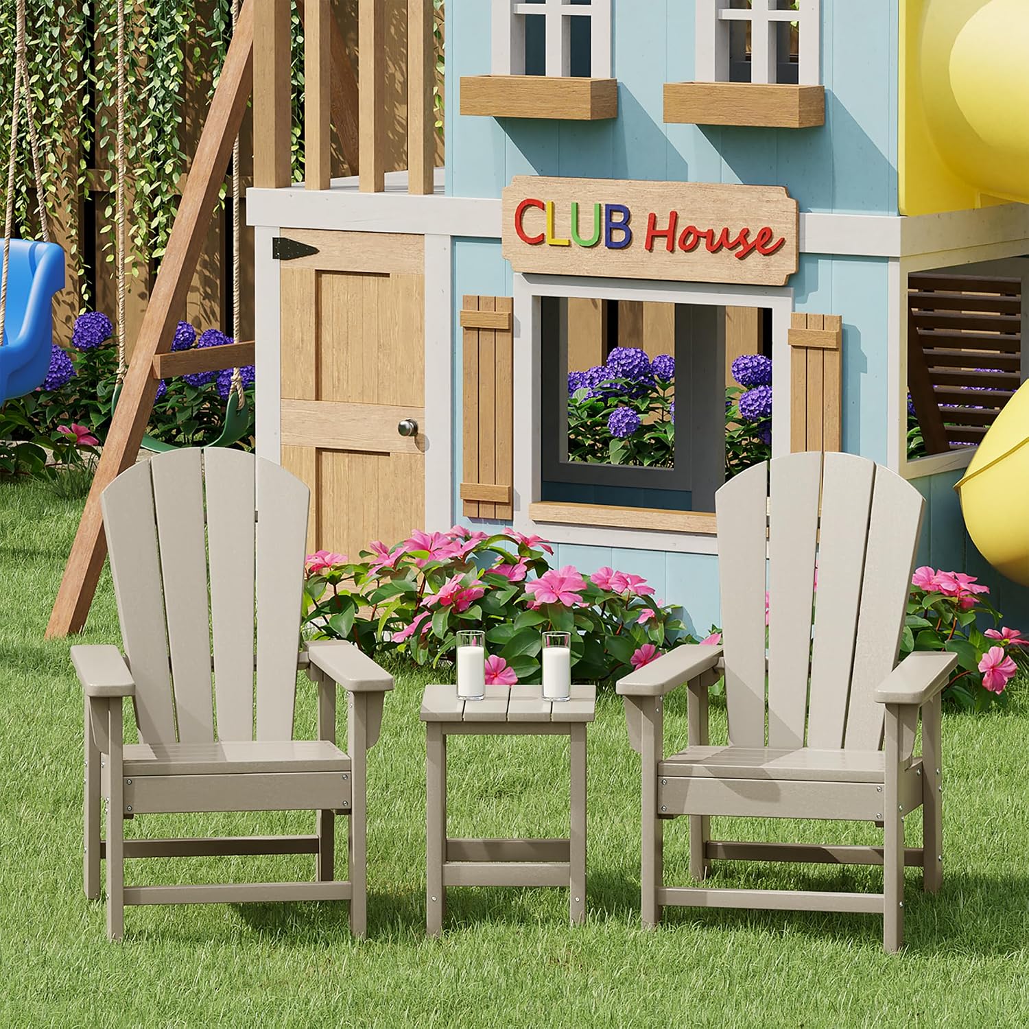 Kids Outdoor Chair Set of 2, T - огляд і ціна Kids Outdoor Loungers