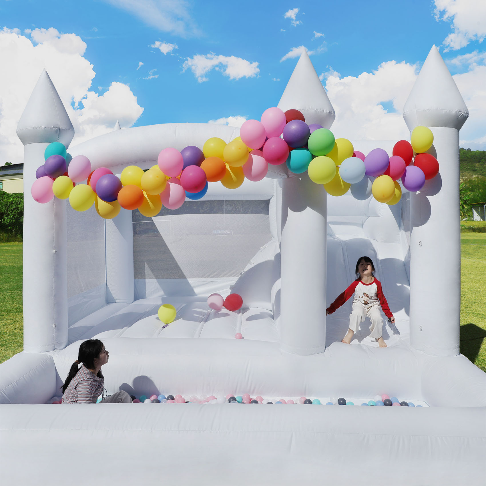 Bouncy Castle Bounce Houses Ju - огляд і ціна Kids Outdoor Playhouse
